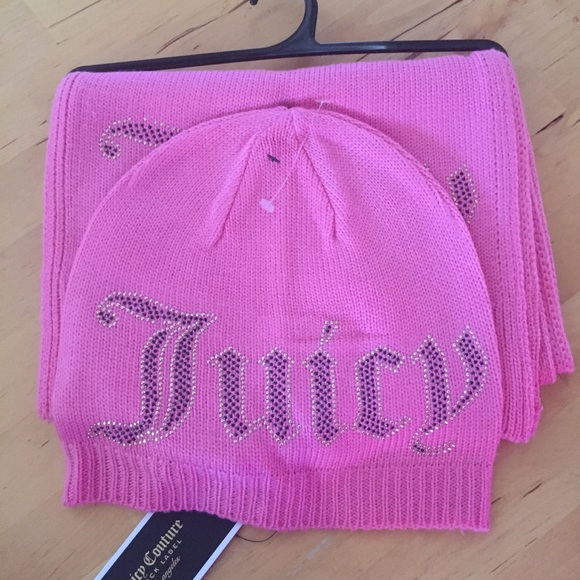 NWT Juicy Couture Hat/Scarf Set - Picture 2 of 3